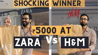 ₹ 5000 at Zara Vs ₹ 5000 at HampM 5K shopping challenge Versus series [upl. by Dudley432]