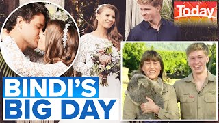 Terri Robert Irwin gush over Bindis wedding at Australia Zoo  Today Show Australia [upl. by Aysa]