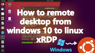 Remote desktop from windows to linux with xRDP  fix black screen [upl. by Shir]