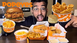 POPEYES ASMR BEST CHICKEN SANDWICH [upl. by Azeret]