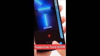 Comment effacer un fond décran personnalisé iOS16  shorts [upl. by Ribaudo]