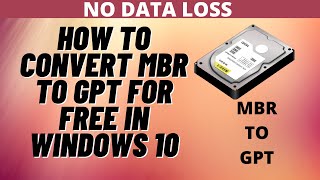 How to Convert MBR to GPT during Windows Installation [upl. by Weisbart92]