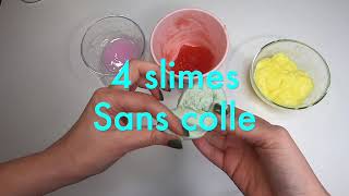 Les 4 meilleures recettes de slime sans colle 2020 cest super facile à faire [upl. by Lehplar]