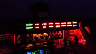 Annunciator panel test at night Piper Aerostar [upl. by Avie]