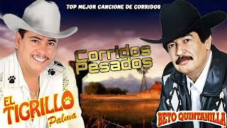 Beto Quintanilla y El Tigrillo Palma  Puros Corridos Pesados Mix [upl. by Elleniad]