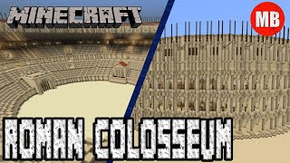 I BUILT THE ROMAN COLOSSEUM IN MINECRAFT  Roman Colosseum Minecraft Build [upl. by Binetta904]