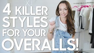 4 Ways to Style Overalls [upl. by Ymmaj]