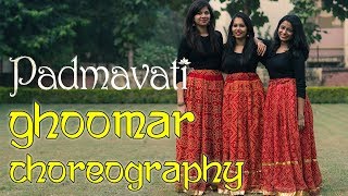 Padmaavat  Ghoomar song  Dance choreography  Madhusree Prakash ft Divy Saxena and Kriti Dangi [upl. by Nevak671]