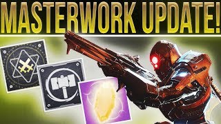 Destiny 2 BUNGIE REVEALS All Masterwork Possible Stat Rolls Masterwork Armor New Mods amp More [upl. by Oran]