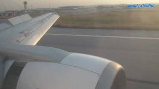 Tunisair Boeing 737500 landing Tunis Carthage Intercontinental airport [upl. by Lorri]