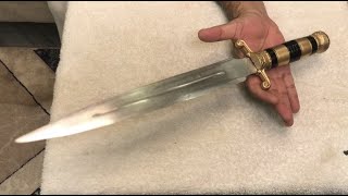 The Art of Restoration Greek Parazonium Dagger II Bringing Back the Glory Restoring a Greek Dagger [upl. by Elvin8]