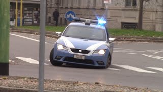 INCIDENTE IN DIRETTASGOMMATA POLIZIA DI STATO IN SIRENA Milano [upl. by Beach]