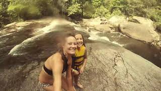 Turtleback Falls North Carolina Family Fun 2017 [upl. by Aridni]