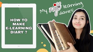 HOW TO MAKE E LEARNING DIARY  NIFT  FIRST YEAR FOUNDATION PROJECTS [upl. by Low225]