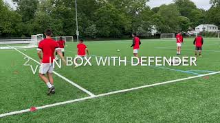 2v1 Small Area Soccer Possession Exercise [upl. by Eddy]