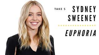 quotEuphoriaquot Star Sydney Sweeney Takes 5 and Answers Questions [upl. by Ynnam800]