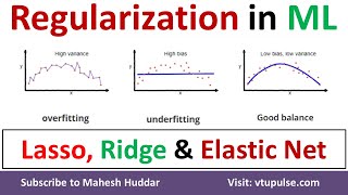 Regularization Lasso vs Ridge vs Elastic Net Overfitting Underfitting Bias amp Variance Mahesh Huddar [upl. by Ellecrag877]