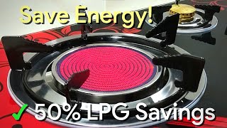 50 LPG SAVINGS InfraredCeramic Gas Stove Review  Cooking Test vs Regular Gas Stove [upl. by Ahsemit]