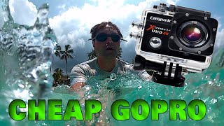 Cheap Gopro  Campark 4k 30fps Sports Camera Review [upl. by Anairad]