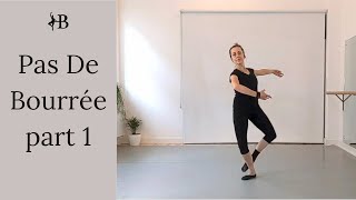 Pas De Bourrée En Tournant  Ballet Tutorial [upl. by Eikceb786]