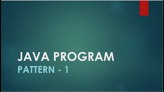 Java Program Creating Numeric Patterns with Nested Loops  Patterns 1  Patterns In Java [upl. by Tnaryb254]