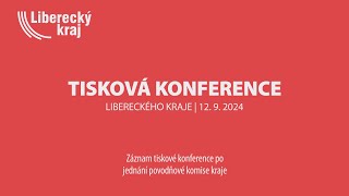 Záznam tiskové konference po jednání povodňové komise kraje [upl. by Lurleen]