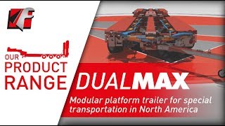 FAYMONVILLE DualMAX  Modular platform trailer for special transportation in North America [upl. by Athalia]