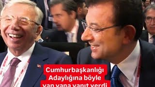 Ekrem İmamoğlu ve Mansur Yavaş Cumhurbaşkanlığı adaylığı sorusuna gülerek yanıt verdi [upl. by Strander]