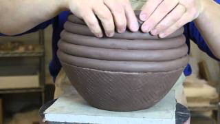 Bridges Pottery  Ceramic Slab and Coil Vessel Demonstration [upl. by Patric]