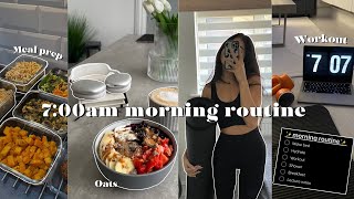 7AM Autumn Morning Routine  being productive home workouts healthy habits uni  more [upl. by Einnaej]