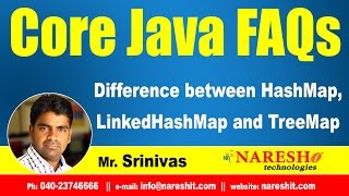 Difference between HashMap LinkedHashMap and TreeMap  Core Java Interview Questions  Naresh IT [upl. by Erreid]