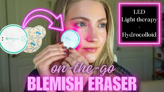 Omnilux Blemish Eraser LED Therapy amp Hydrocolloid  HOW TO USE  REVIEW [upl. by Floria899]