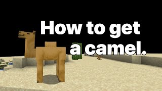 How to get a camel in MinecraftNO MODS [upl. by Letrice]