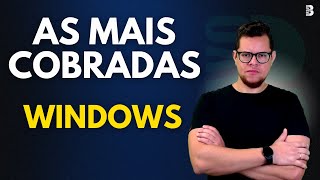 QUESTÕES MAIS COBRADAS WINDOWS  INFORMÁTICA PARA CONCURSOS [upl. by Ademordna]