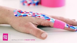 Voorbeeld zelf vinger tapen » Instructievideo » Just Tape It [upl. by Divadnoj]