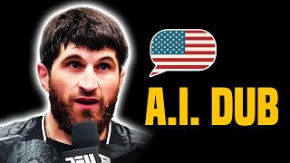 Magomed Ankalaev CALL OUT in ENGLISH  UFC Vegas 84 AI assisted [upl. by Narmi]