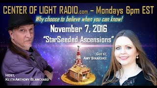 CENTER OF LIGHT RADIO  Amy Sikarskie quotStarSeeded Ascensionsquot [upl. by Franny560]