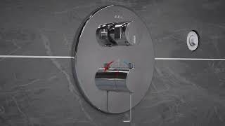 ECA  Thermostatic Concealed Bath Shower Mixer Installation Video [upl. by Sreip854]