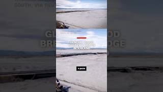 Glacial flood breaks a bridge in Iceland [upl. by Darda]