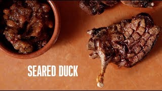 MeatEater Recipe Seared Duck Breast with Apple Sage Chutney [upl. by Emearg523]