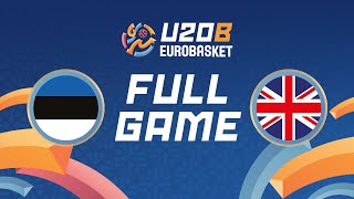 Class Game 1112  Estonia v Great Britain  Full Basketball Game  FIBA U20 EuroBasket 2024 Div B [upl. by Botsford]