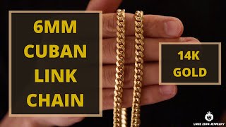 14k Gold 6mm Cuban Link Chain Review [upl. by Whitehouse]