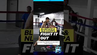 Blueface amp NLE Choppa Fight it out Boxing Match blueface chriseanrock nlechoppa chriseanjr [upl. by Shetrit323]