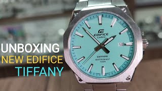 UNBOXING NEW CASIO EDIFICE TIFFANY WATCH EFRS108D2BVUEF [upl. by Bromleigh]