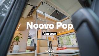 VAN TOUR  Luxury Pop Top Camper Van for OffGrid Living [upl. by Esinned]