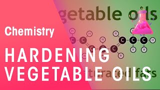 Hardening Vegetable Oils Through Hydrogenation  Organic Chemistry  Chemistry  FuseSchool [upl. by Letsirhc]