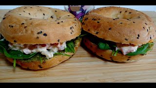 Vegetarian Bagel Sandwich  quick amp easy recipes [upl. by Waneta]