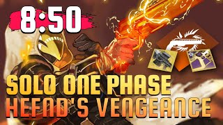 Solo One Phase Hefnds Vengeance Hunter  850   Warlords Ruin  Season of the Wish  Destiny 2 [upl. by Tranquada]