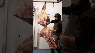 Breaking a Beef HindQuarter 🐂🔪 Beef howto steak wagyu butcher butchery shorts meat music [upl. by Euqnomod186]