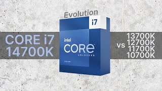 Intel Core i714700K vs 13700K vs 12700K vs 11700K vs 10700K 20202023 Evolution  Comparison [upl. by Clarise474]